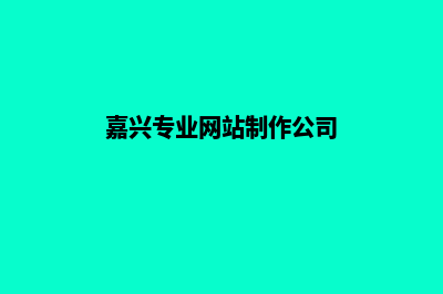 嘉兴网页制作价格明细(嘉兴专业网站制作公司)