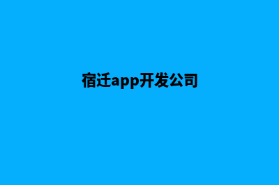 宿迁app开发机构(宿迁app开发公司)