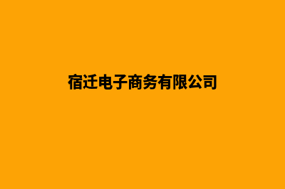 宿迁电商小程序开发(宿迁电子商务有限公司)