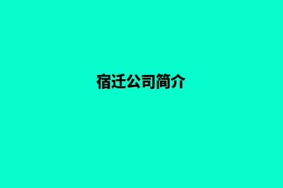 宿迁公司网站制作要多少钱(宿迁公司简介)