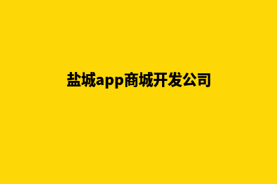 盐城app商城开发(盐城app商城开发公司)