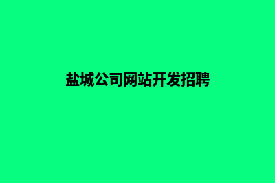 盐城公司网站开发哪家好(盐城公司网站开发招聘)