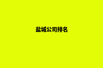 盐城哪家公司制作网站(盐城公司排名)