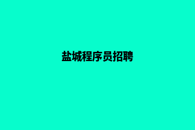 盐城小程序设计公司(盐城程序员招聘)