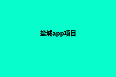 盐城专业小程序定制(盐城app项目)