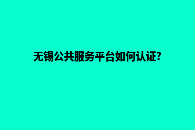 无锡网站重做公司(无锡公共服务平台如何认证?)