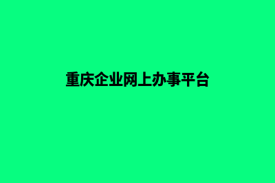 重庆企业网站设计报价(重庆企业网上办事平台)