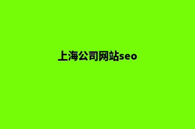 上海公司做网站的价格(上海公司网站seo)