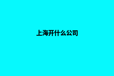 上海哪里公司开发网站好(上海开什么公司)