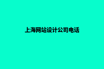 上海网站设计价格(上海网站制作报价)