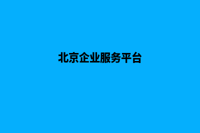 北京企业网站开发公司哪家好(北京企业服务平台)