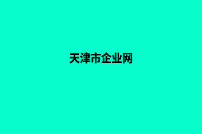 天津企业网站重做(天津市企业网)