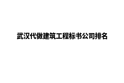 武汉代理建网站收费(武汉代做建筑工程标书公司排名)