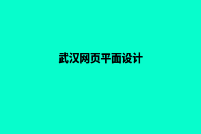 武汉网站设计公司哪里有(武汉网页平面设计)