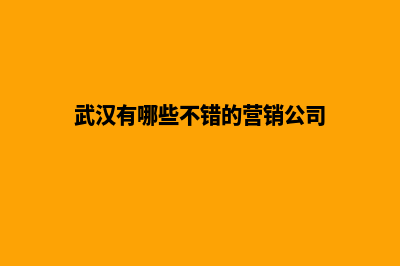 武汉营销型网站制作报价(武汉有哪些不错的营销公司)