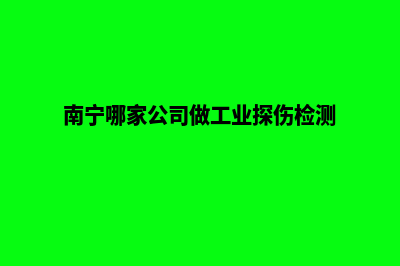 南宁哪家公司做网站(南宁哪家公司做工业探伤检测)