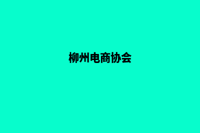 柳州电商app定制(柳州电商协会)