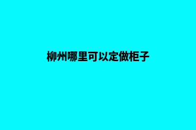 柳州网站定制升级(柳州哪里可以定做柜子)