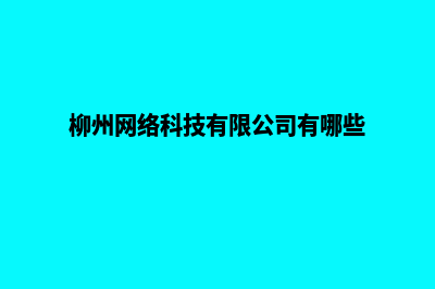 柳州网站开发有哪些步骤(柳州网络科技有限公司有哪些)