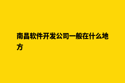 南昌专业app开发(南昌软件开发公司一般在什么地方)