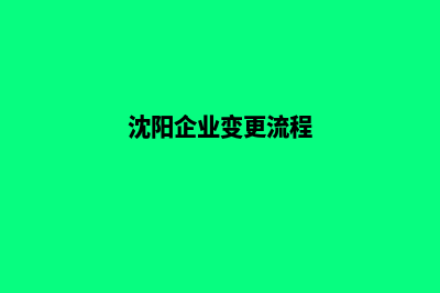 沈阳企业网站改版哪家公司好(沈阳企业变更流程)