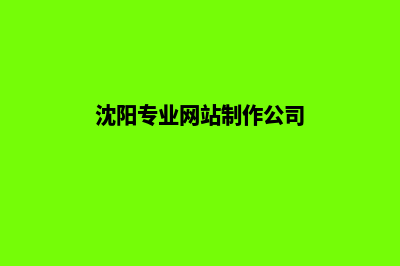 沈阳哪家做网站好(沈阳专业网站制作公司)