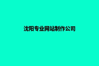 沈阳制作网页需要多少钱(沈阳专业网站制作公司)