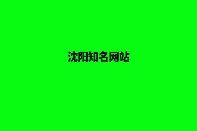 沈阳哪有网站开发(沈阳知名网站)