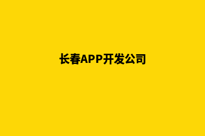 长春app开发(长春APP开发公司)