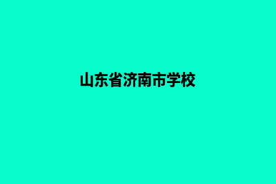 济南学校网站定制多少钱(山东省济南市学校)