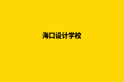 海口专业app设计(海口设计学校)