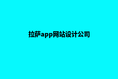 拉萨app开发排名(拉萨app网站设计公司)