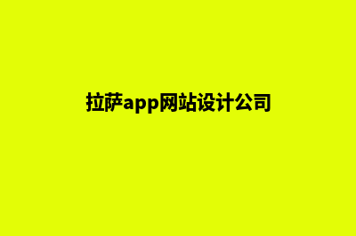 拉萨app开发(拉萨app网站设计公司)