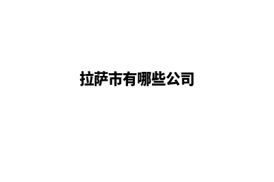 拉萨做公司网站多少钱(拉萨市有哪些公司)