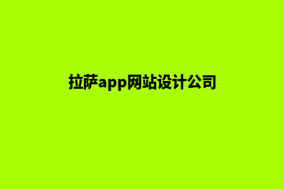 拉萨设计网页费用(拉萨app网站设计公司)