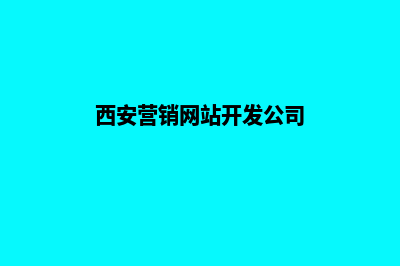 西安营销网站开发价格(西安营销网站开发公司)