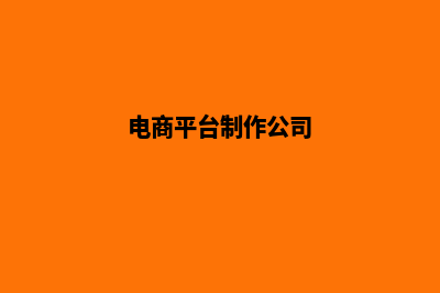 兰州电商app制作(电商平台制作公司)