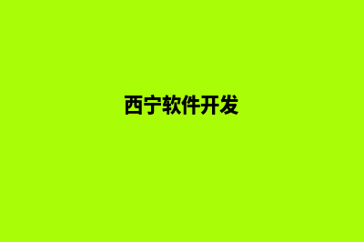 西宁app制作排名(西宁市软件开发公司)