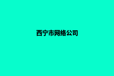 西宁做网站一般多少钱(西宁市网络公司)