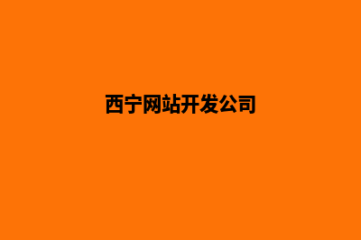 西宁网站设计价格(西宁网站开发公司)