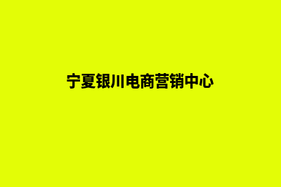 银川电子商务网页设计费用(宁夏银川电商营销中心)