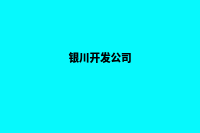 银川哪家开发网站好(银川开发公司)