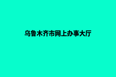 乌鲁木齐网站制作报价方案(乌鲁木齐市网上办事大厅)