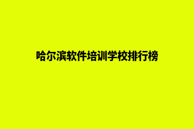 哈尔滨专业app开发(哈尔滨软件培训学校排行榜)