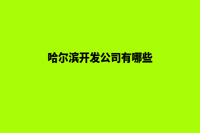 哈尔滨开发企业网站流程(哈尔滨开发公司有哪些)