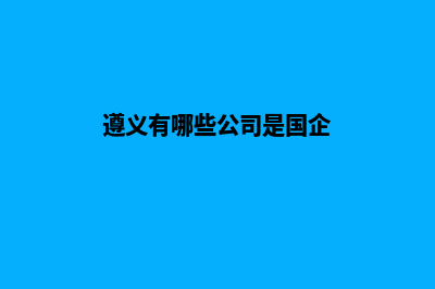 遵义在哪家公司设计网站好(遵义有哪些公司是国企)