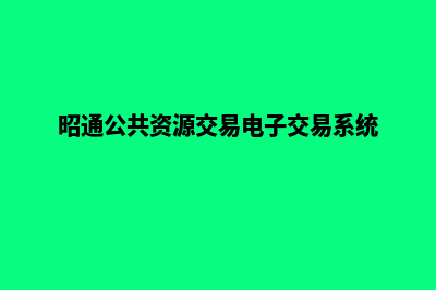 昭通网站搭建公司在哪里(昭通公共资源交易电子交易系统)