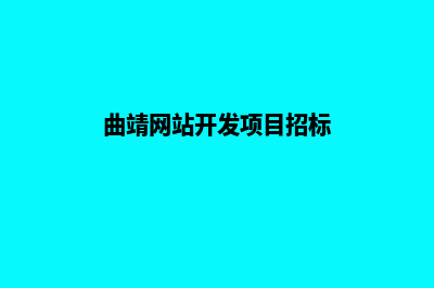 曲靖网站开发项目报价(曲靖网站开发项目招标)