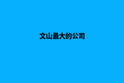 文山哪个公司做网站重做好(文山最大的公司)