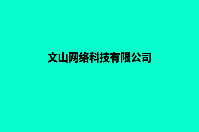 文山哪家网络公司做网站好(文山网络科技有限公司)